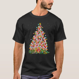 Vulture  Xmas Lights Santa Vulture Christmas Tree T-Shirt