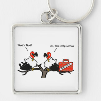 Vultures Carrion Carry-on Luggage Cartoon Key Ring