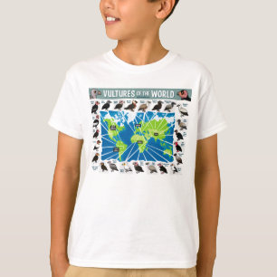 Vultures of the World Map T-Shirt