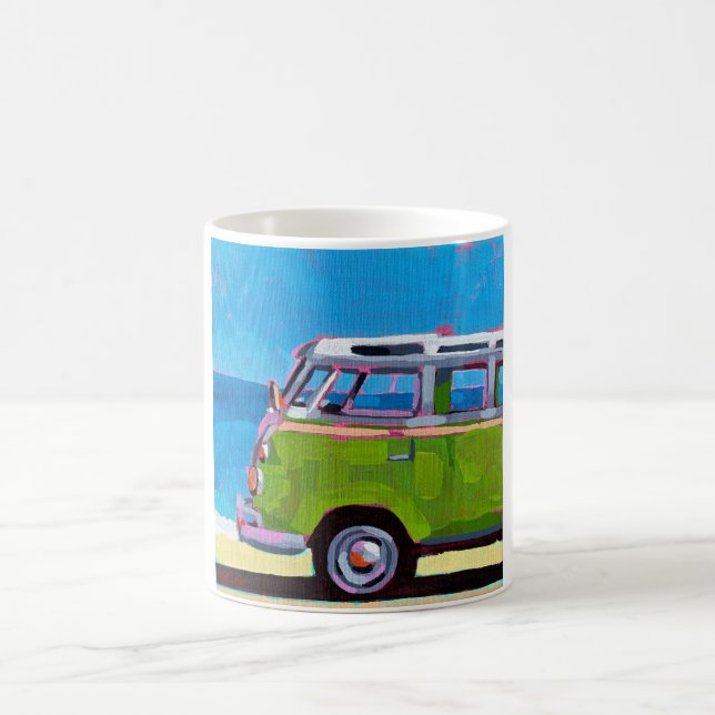 VW Van Painting - Gift for VW Lovers Coffee Mug (Center)