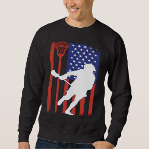 VXL Lacrosse Stick Intercrosse Team Sport American Sweatshirt