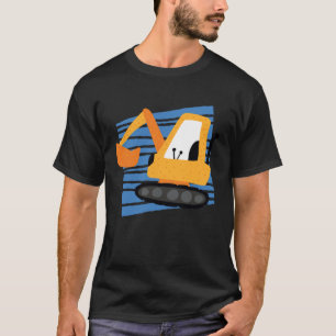 VXLS Construction Truck Excavator Concrete Mixer D T-Shirt