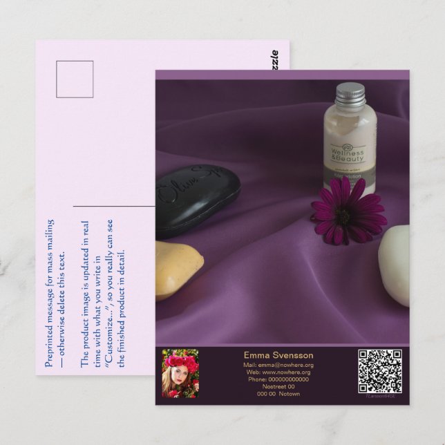 Vykort — Connect, Spa Postcard (Front/Back)