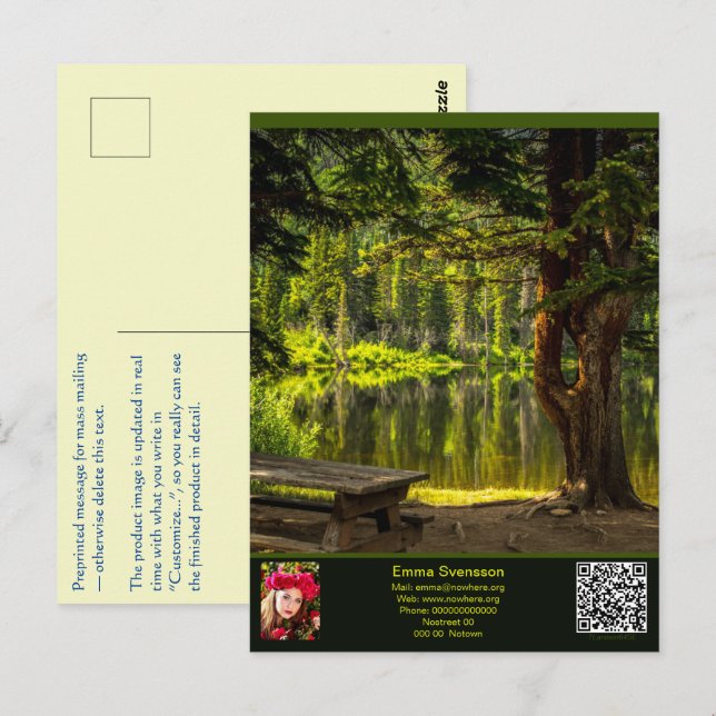 Vykort — Connect, Summer Postcard (Front/Back)