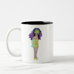 Vyla Glint – The Chromatic Wanderer Two-Tone Coffee Mug