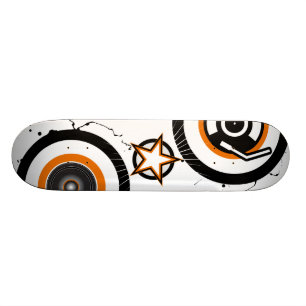 Vynil Star Skateboard White