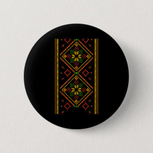 Vyshyvanka Ukrainian Embroidery Embroidered Pro Uk 6 Cm Round Badge