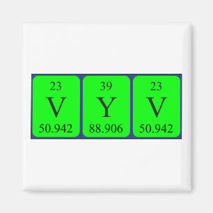 Vyv periodic table name magnet