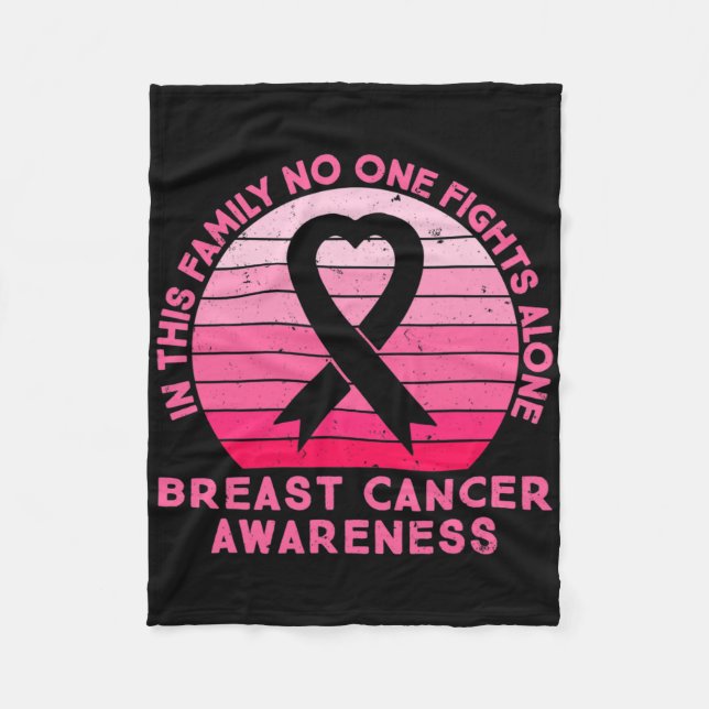 Vzbd In Family Breast Cancer Awareness Month  Fleece Blanket (Front)