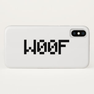 W00F [Leetspeak Animal Sounds] iPhone X Case