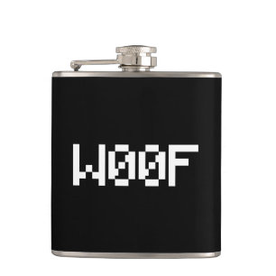 W00F [Leetspeak Animal Sounds] Hip Flask