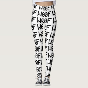 W00F [Leetspeak Animal Sounds] Leggings