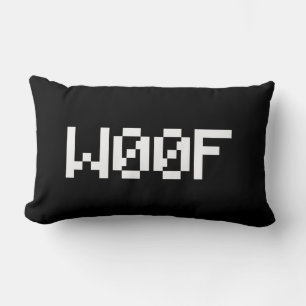 W00F [Leetspeak Animal Sounds] Lumbar Cushion