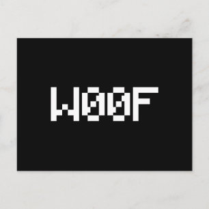 W00F [Leetspeak Animal Sounds] Postcard