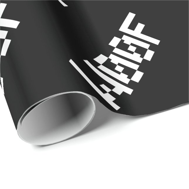 W00F [Leetspeak Animal Sounds] Wrapping Paper (Roll Corner)