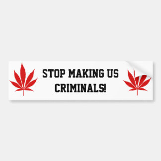 W02 Pot Leaf Bumper Sticker