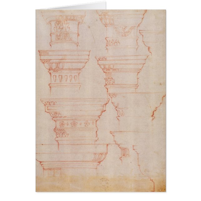 W.18v Study of column capitals (Front)