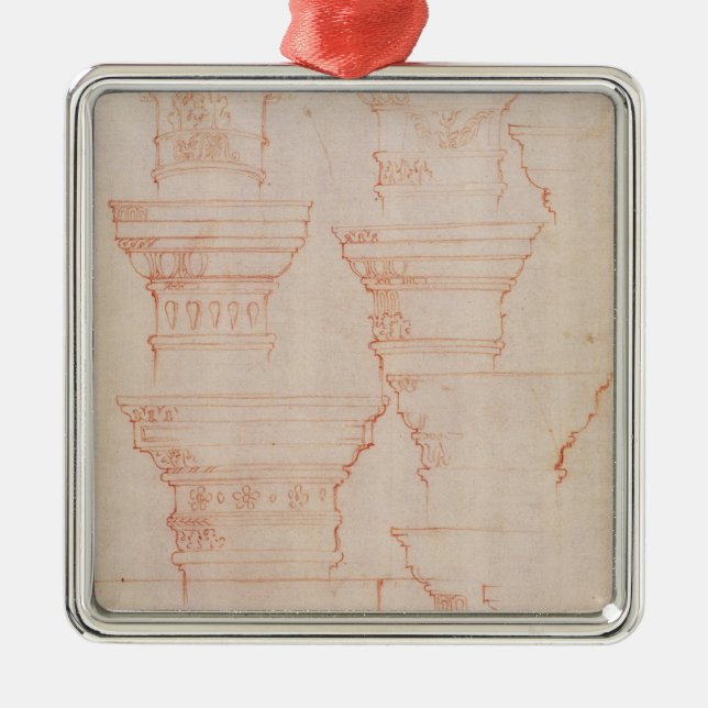 W.18v Study of column capitals Metal Ornament (Front)