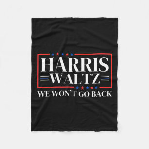 W 2024 We Won't Go Back Fleece Blanket