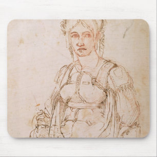 W.41 Sketch of a seated woman Mouse Pad