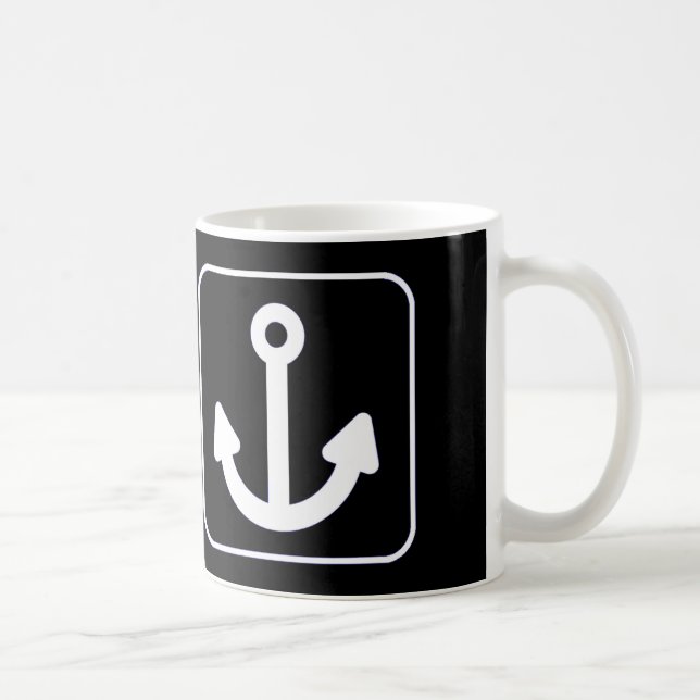 W Anchor Wanchor Funny Gift Coffee Mug (Right)