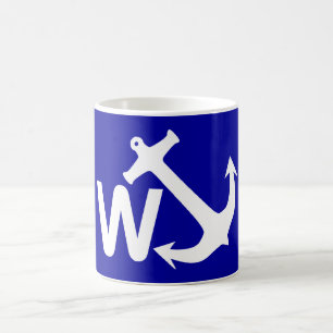 W Anchor Wanchor Joke Funny Gift Coffee Mug