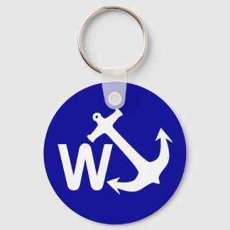 W Anchor Wanchor Joke Funny Gift Key Ring