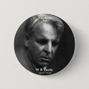 W. B. Yeats 6 Cm Round Badge