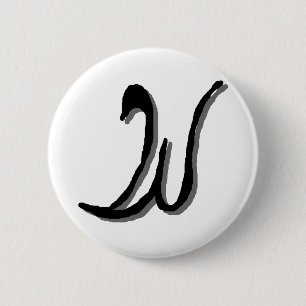 W (black) Button