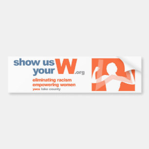 W bumper sticker
