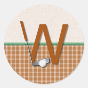 W CLASSIC ROUND STICKER
