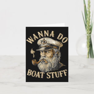 W Do Boat Stuff Tanks Funny Cruise Lake Vacation Card