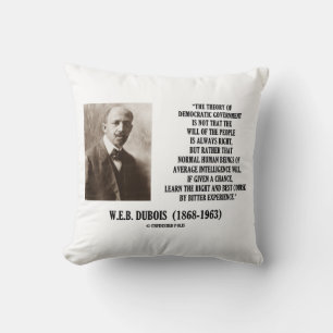 W.E.B. Dubois Theory Of Democratic Government Cushion