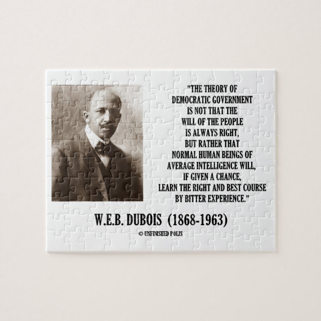 W.E.B. Dubois Theory Of Democratic Government Jigsaw Puzzle (Horizontal)