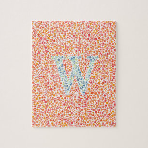“W” Eye Test Jigsaw Jigsaw Puzzle