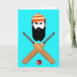 W G Grace Cricket Holiday Card
