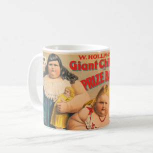 W. Hollmann's Giant Children And Prize Baby. Coffee Mug