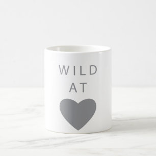 W I L D at heart grey Coffee Mug