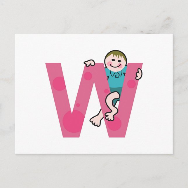 W is for... postcard (Front)