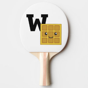 W is for Waffle Ping Pong Paddle