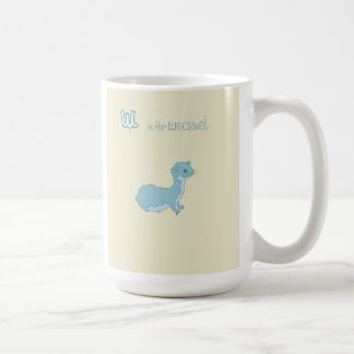 W is for Weasel Coffee Mug