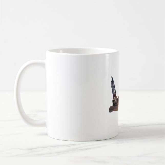 W is for White Headed Ducks Coffee Mug (Left)