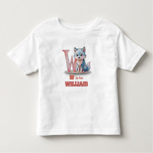 W is for William - Custom Toddler Name Tee