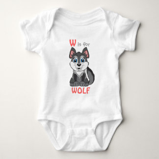 "W is for WOLF" Childs Shirt