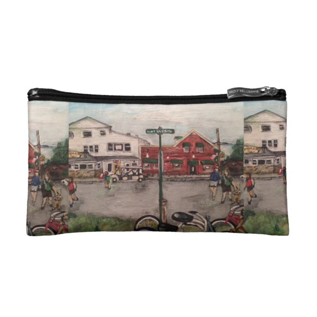 "W. Lakeshore Drive, Kelley's Island" Cosmetic Bag (Front)