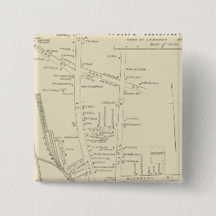W Lebanon PO 15 Cm Square Badge