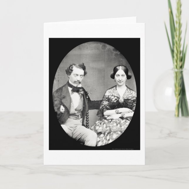 W. & Mary Field Daguerreotype 1858 Card (Front)