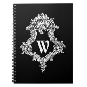 W Monogram Initial Notebook
