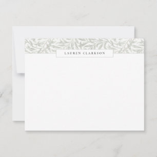 W. Morris Willow Bough Top Border Stationery card
