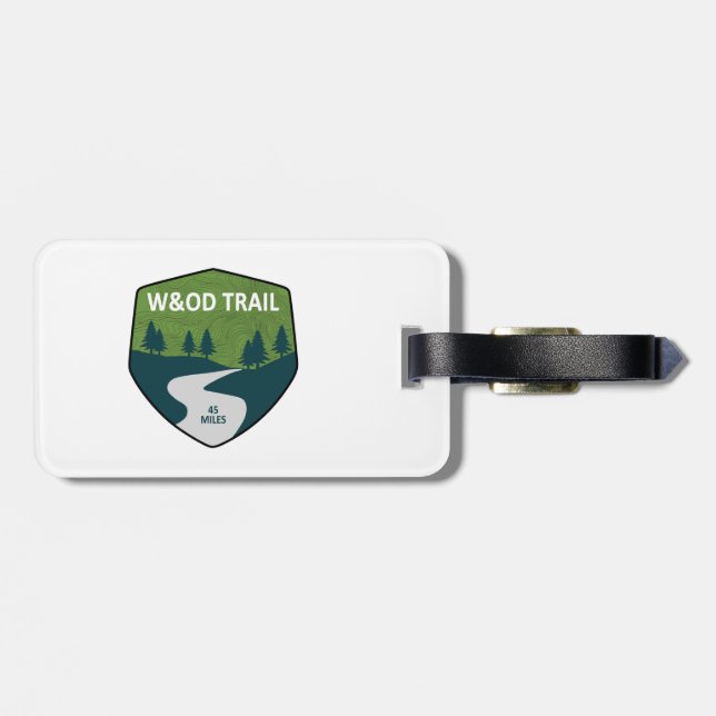 W&OD Trail Luggage Tag (Back Horizontal)